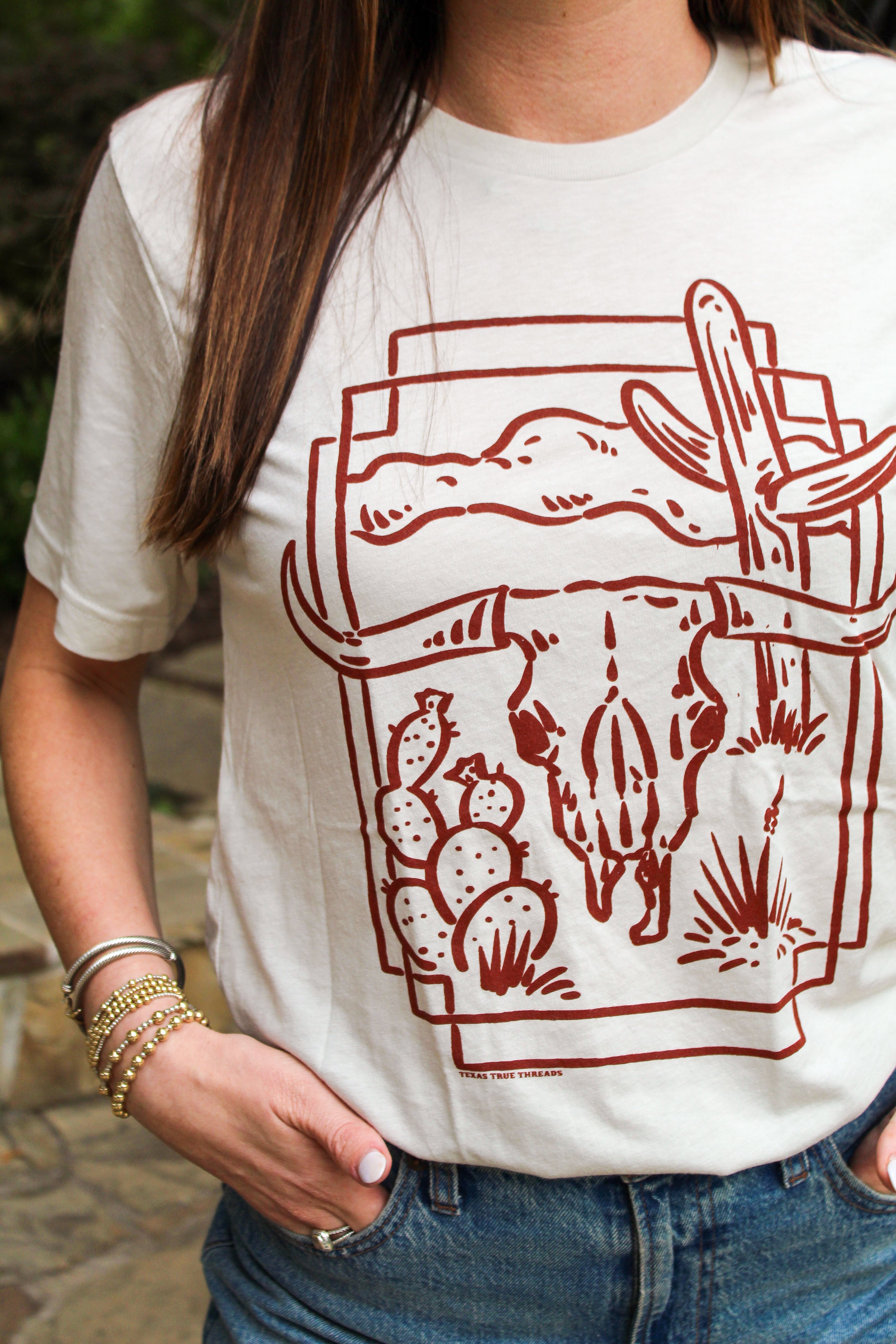 The Western Skull Cactus Graphic Tee