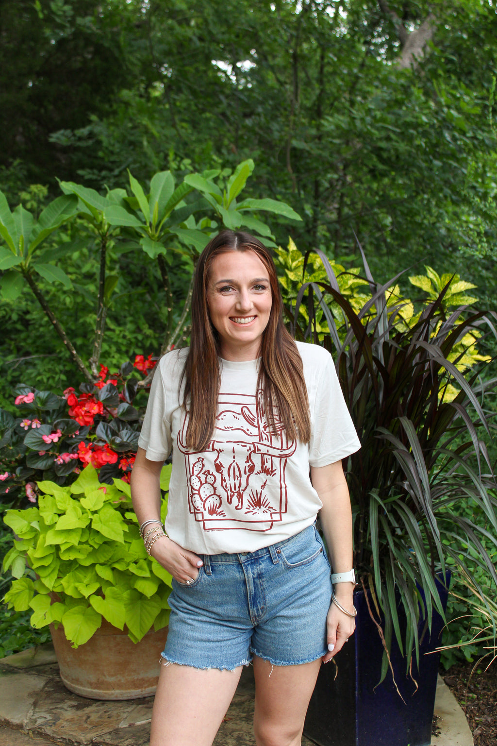 The Western Skull Cactus Graphic Tee
