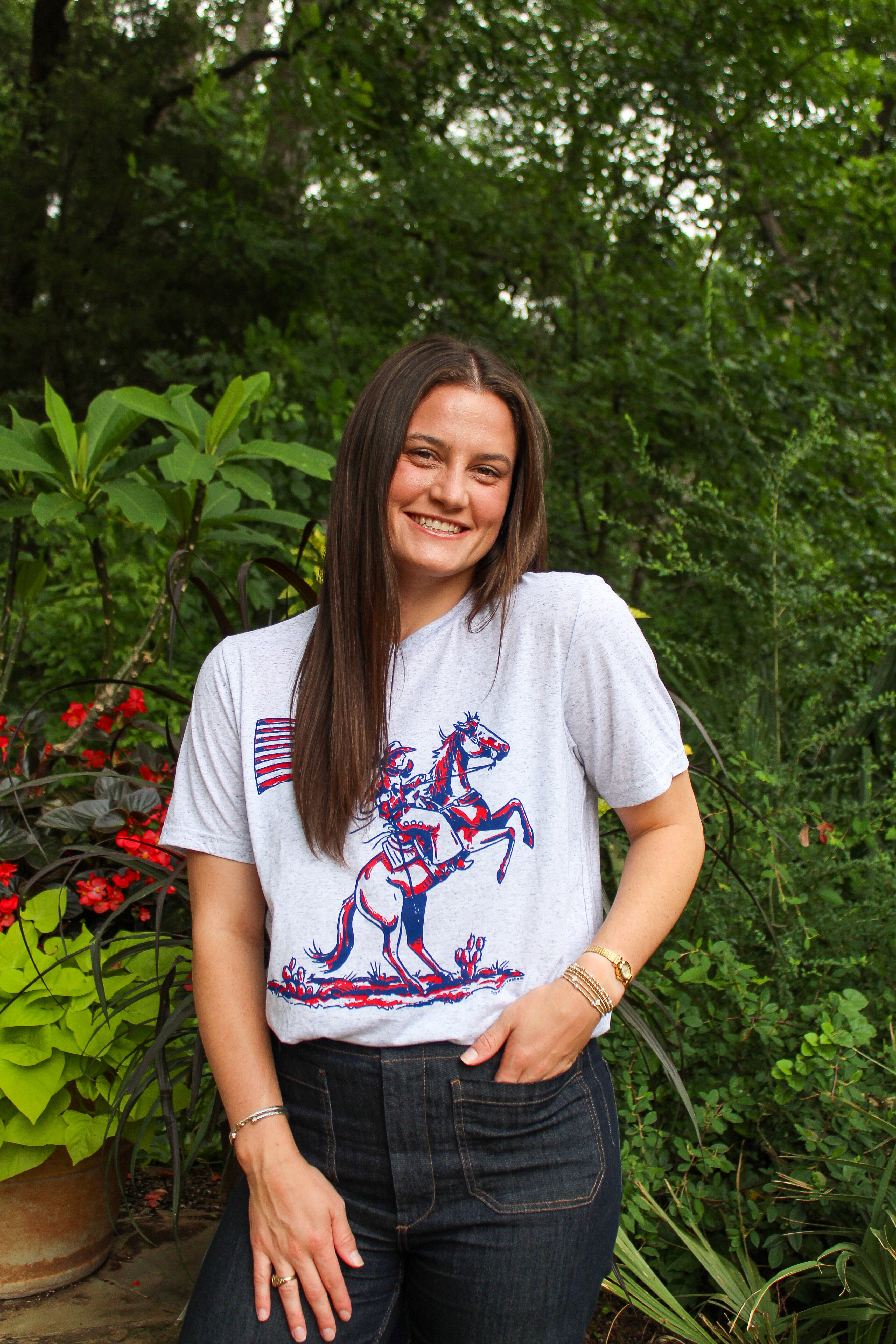 The Patriotic Cowboy Graphic Tee
